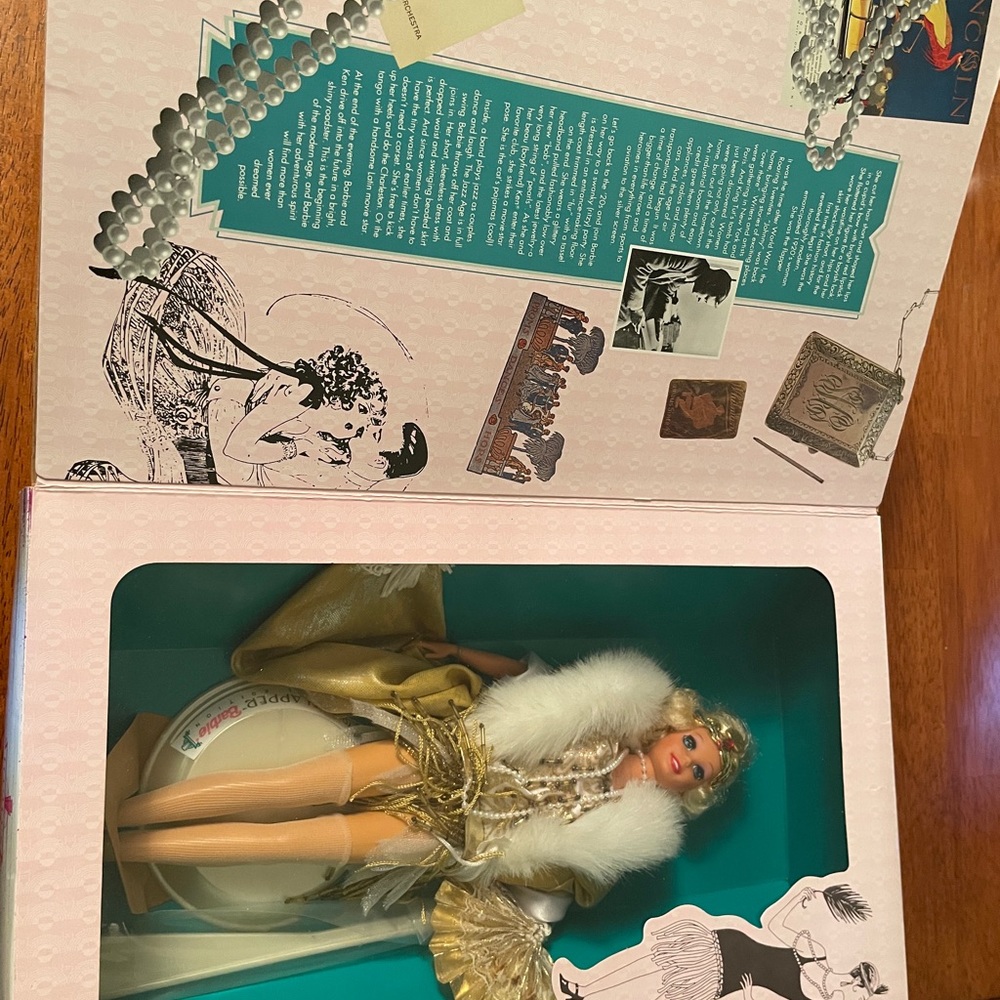 Mattel Barbie 1990s Flapper. New in box, never opened.